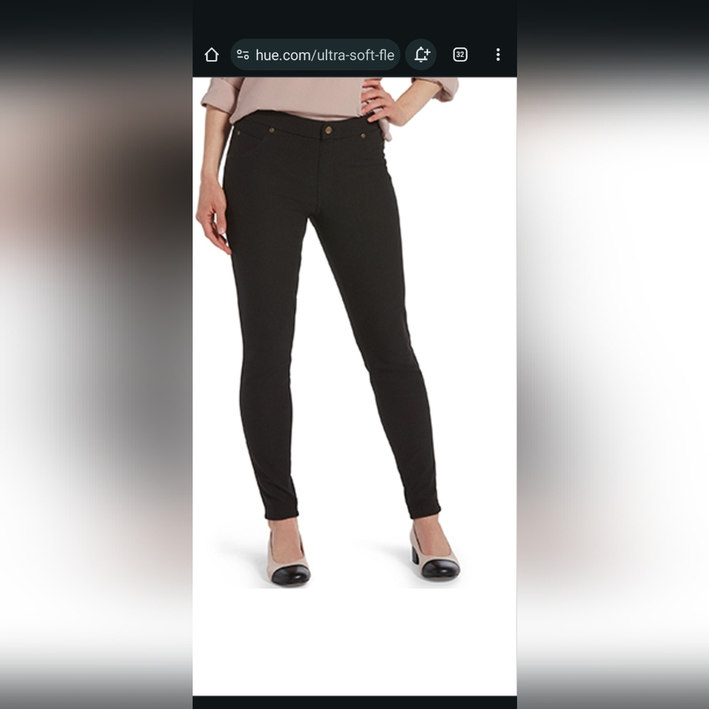 Hue Fleece Lined Denim Leggings
